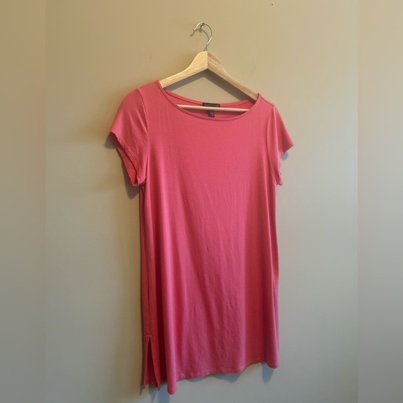 Eileen Fisher Short Sleeve Tunic Top, Coral, Women’s Size SP - Picture 3 of 5